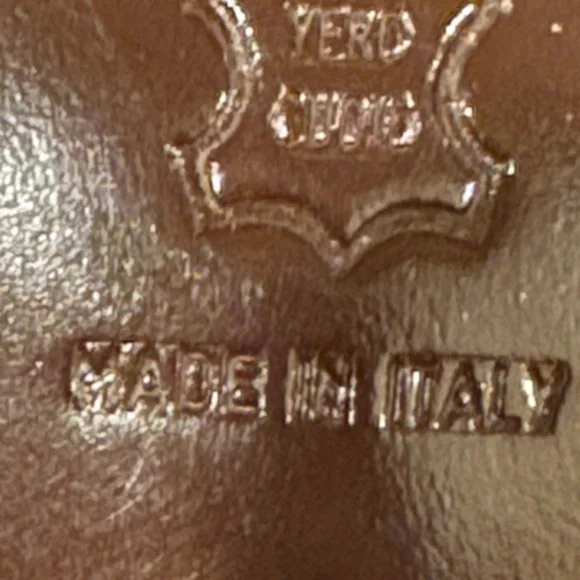 Bloomingdale's leather upper lining and sole Croc-Patterned kitten Heels Italy - Picture 13 of 15